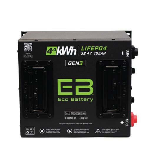 Eco Battery 38V 105AH Battery Bundle / EZGO TXT - B-3240