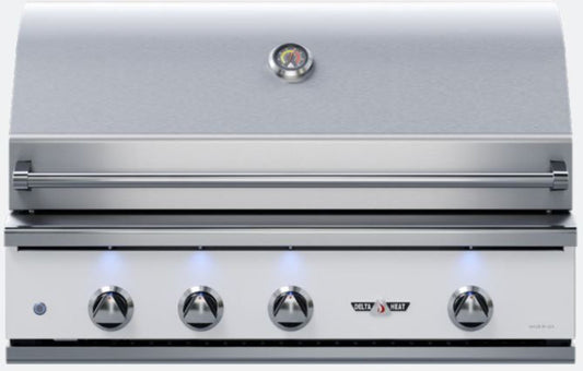 Delta Heat 38 Inch White Propane Grill W/ Rotisserie and Sear Zone - DHBQ38RS-WL