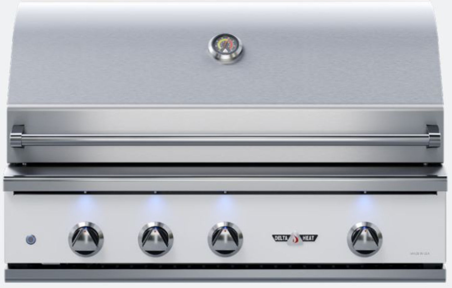 Delta Heat 38 Inch White Natural Gas Grill with Rotisserie - DHBQ38R-WN