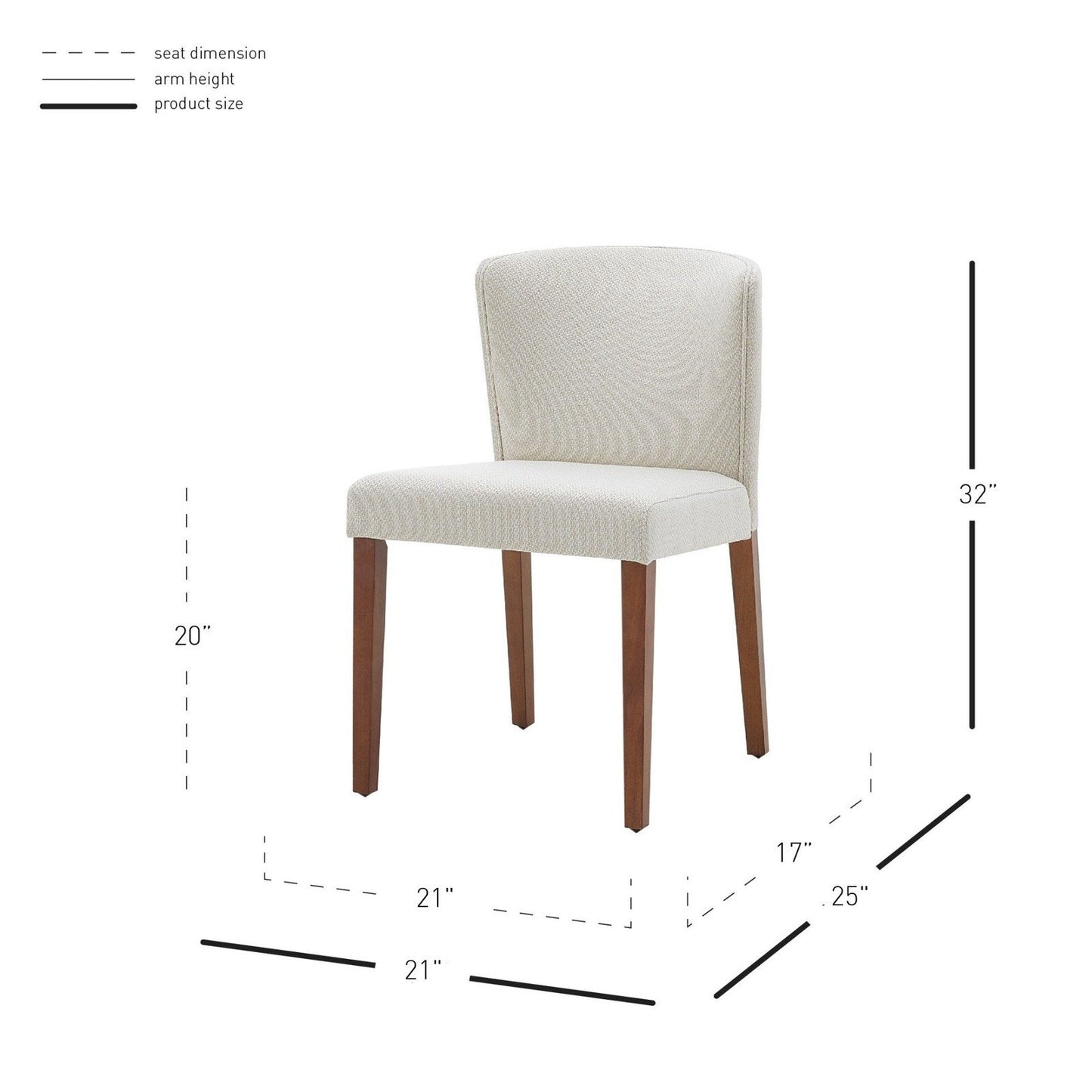 New Pacific Direct Albie KD Fabric Dining Side Chair, (Set of 2) -  3900076-276