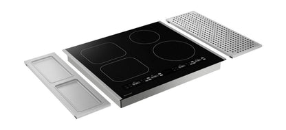 Sharp 24 in. Induction Cooktop with Side Accessories - SCH2443GB-KT