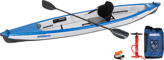 Sea Eagle 393RLK_PC Razorlite Inflatable Kayak Pro Carbon Solo Package New - 393RLK_PC