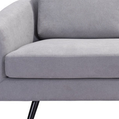 Modway Furniture 79" Gray Polyester Sofa with Stylish Black Legs - Luxurious Comfort & Contemporary Design for Any Room - 396462-HOMEROOTS