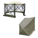 CLAM Quick Set Escape 11.5 x 11.5 Ft Canopy + Clam Quick Set Screen (2 Pack) - 399155