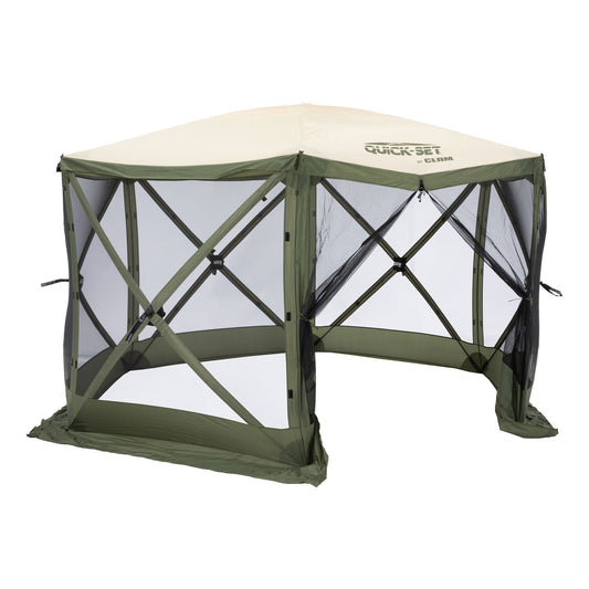 CLAM Quick Set Escape 11.5 x 11.5 Ft Canopy + Clam Quick Set Screen (2 Pack) - 399155