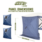 CLAM Quick Set Escape Canopy, Blue + Clam Quick Set Screen Hub, Blue (2 Pack) - 399160