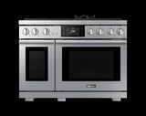 DACOR  48" Dual-Fuel Range, Silver Stainless, Natural Gas/Liquid Propane - DOP48T963DS-KT