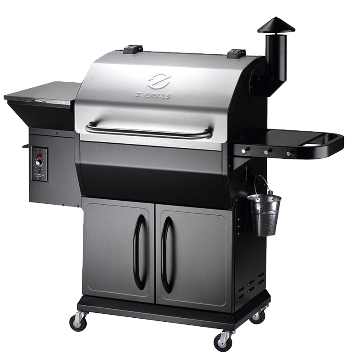 Z Grills 1000D3E Pellet Grill & Smoker with PID Controller 1000D3E - STAINLESS STEEL - ZPG-1000D3E