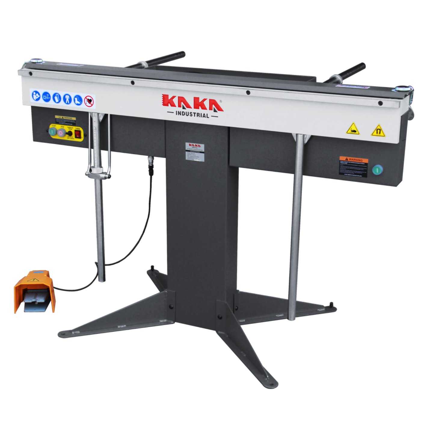 KAKA INDUSTRIAL Magnetic Pan and Box Brake, 52-Inch Electro Metal Brake Bender, 16-Gauge 6.5-Ton Box and Pan Brake, Bend Boxes or Pans to Any Depth Metal Bending Brake 220V-60HZ-1PH EB-5216 - 173410