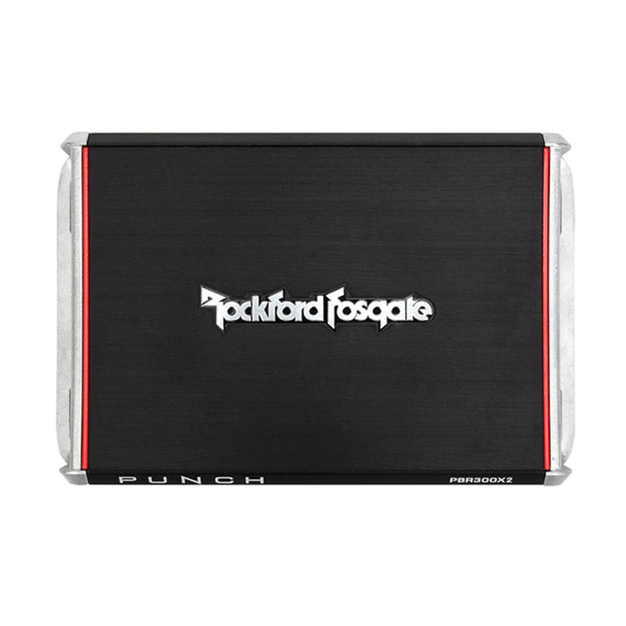 Rockford Fosgate PBR300X2 300 W 2-Channel Amp for Compact Sub Systems 4 Pack - 194529