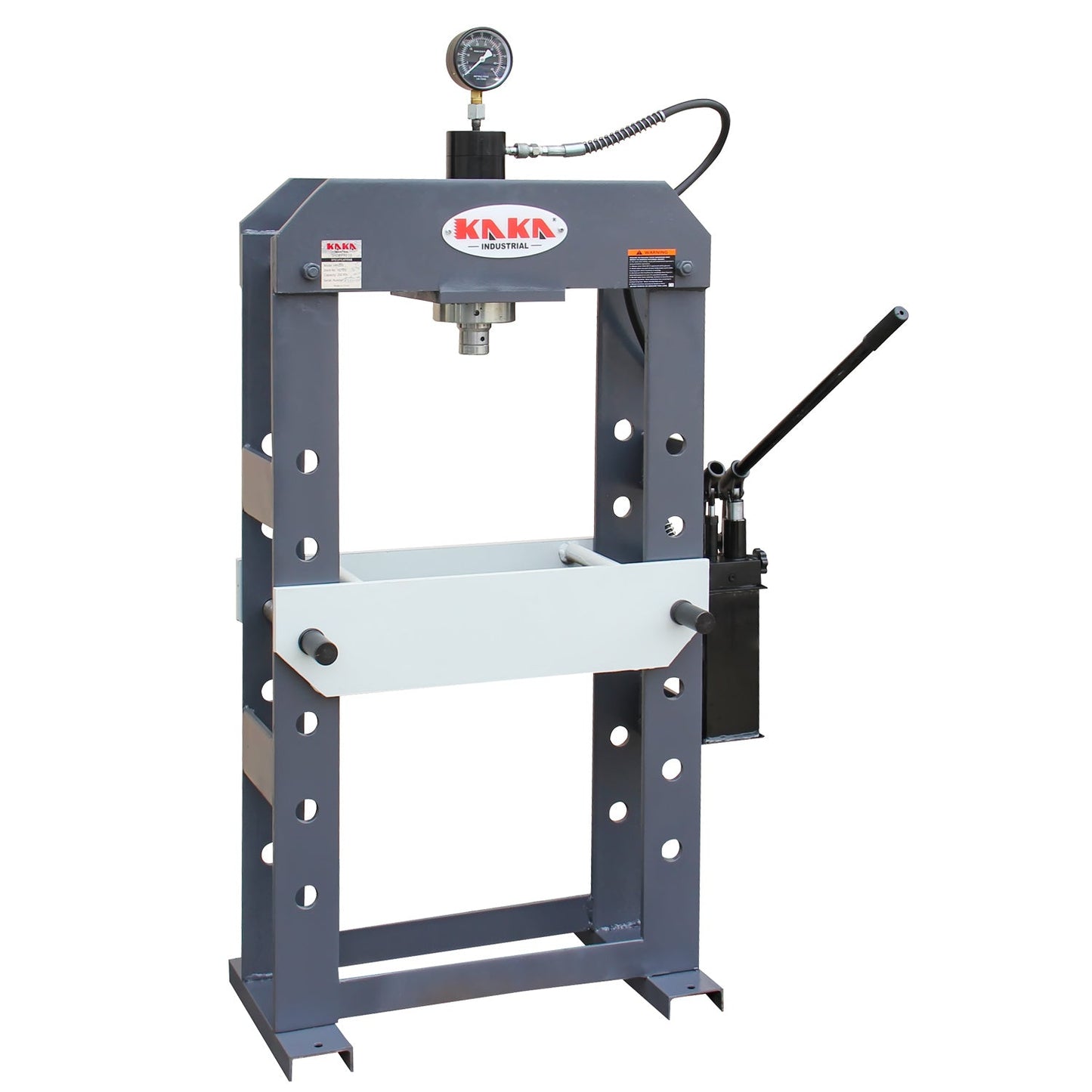 KAKA INDUSTRIAL HP-25S Hydraulic Shop Press, H-Frame Hydraulic Press with Manual Double Speed Pump,25 ton Press Capacity,7 in Stroke -  182122
