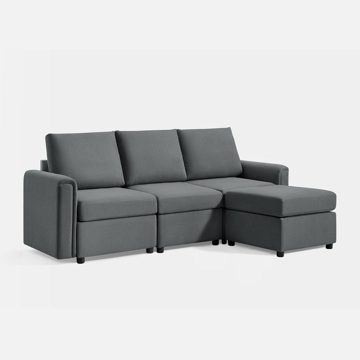 LINSY HOME RUBIK I 3 Seats with Ottoman - US-LH-SPF-Sofa-S900-A11-31-0-00