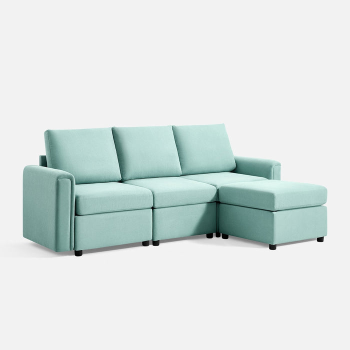 LINSY HOME RUBIK I 3 Seats with Ottoman - US-LH-SPF-Sofa-S900-A11-31-0-00