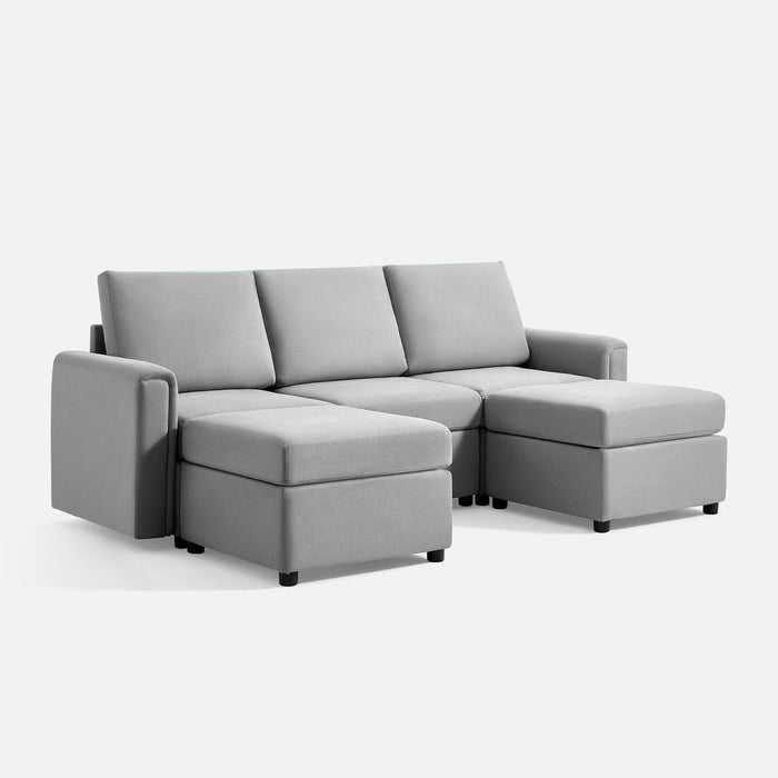 LINSY HOME RUBIK I 3 Seats with 2 Ottomans - US-LH-SPF-Sofa-S900-A11-32-0-00