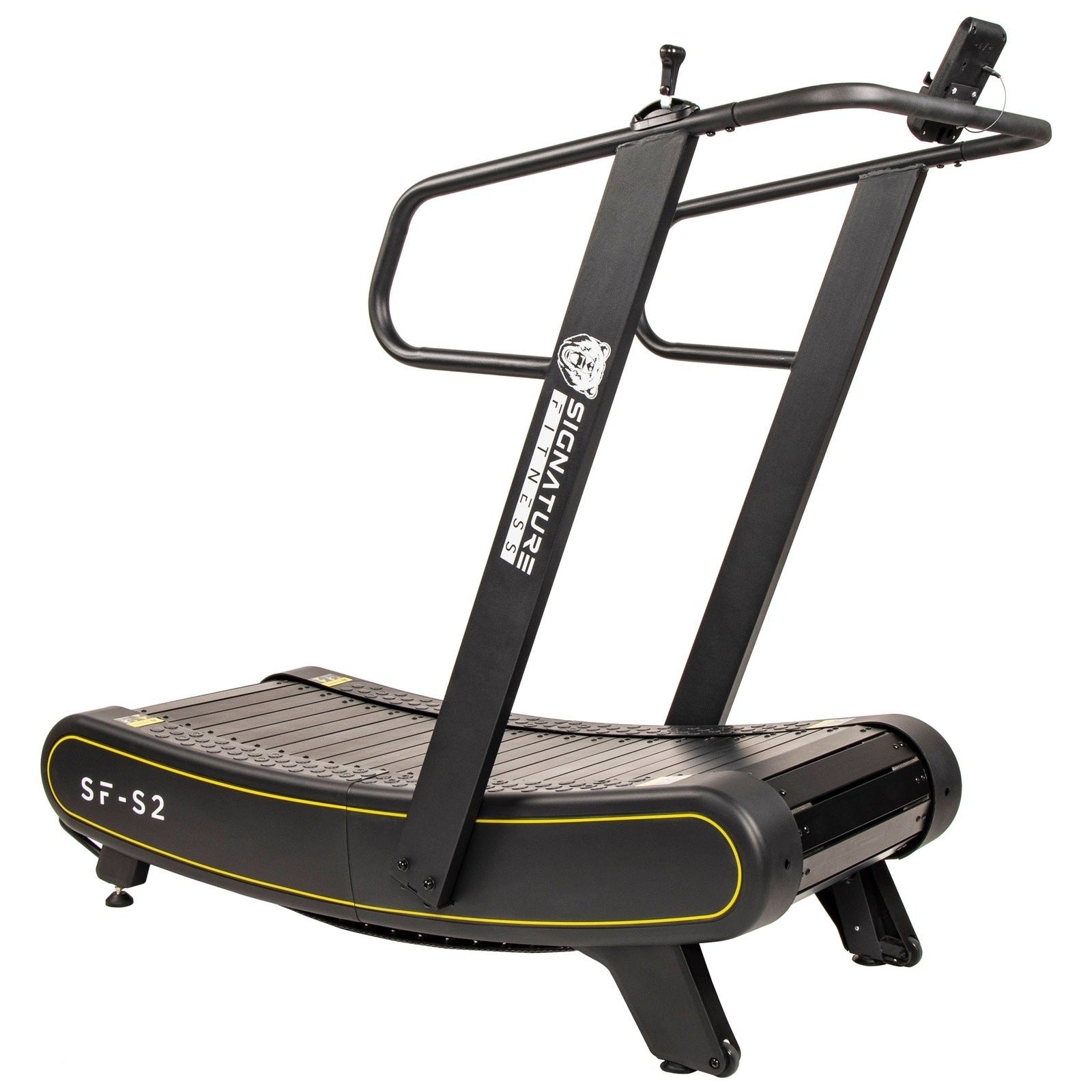 Signature Fitness Sprint Demon - Motorless Curved Sprint Treadmill with Adjustable Levels of Resistance - Drastically Increases Intensity of Running and Walking - SF-S2