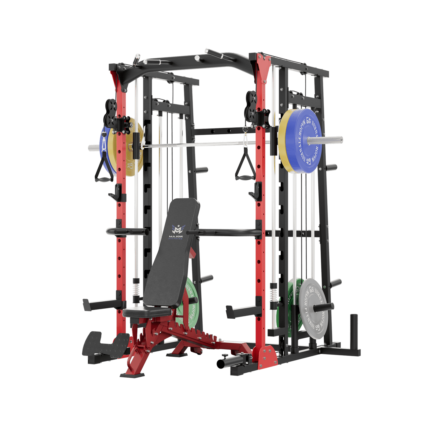 MAJOR FITNESS All-In-One Home Gym Smith Machine SML07 - S7BLS