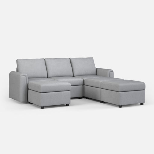 LINSY HOME RUBIK I 3 Seats with 3 Ottomans - US-LH-SPF-Sofa-S900-A11-33-0-00