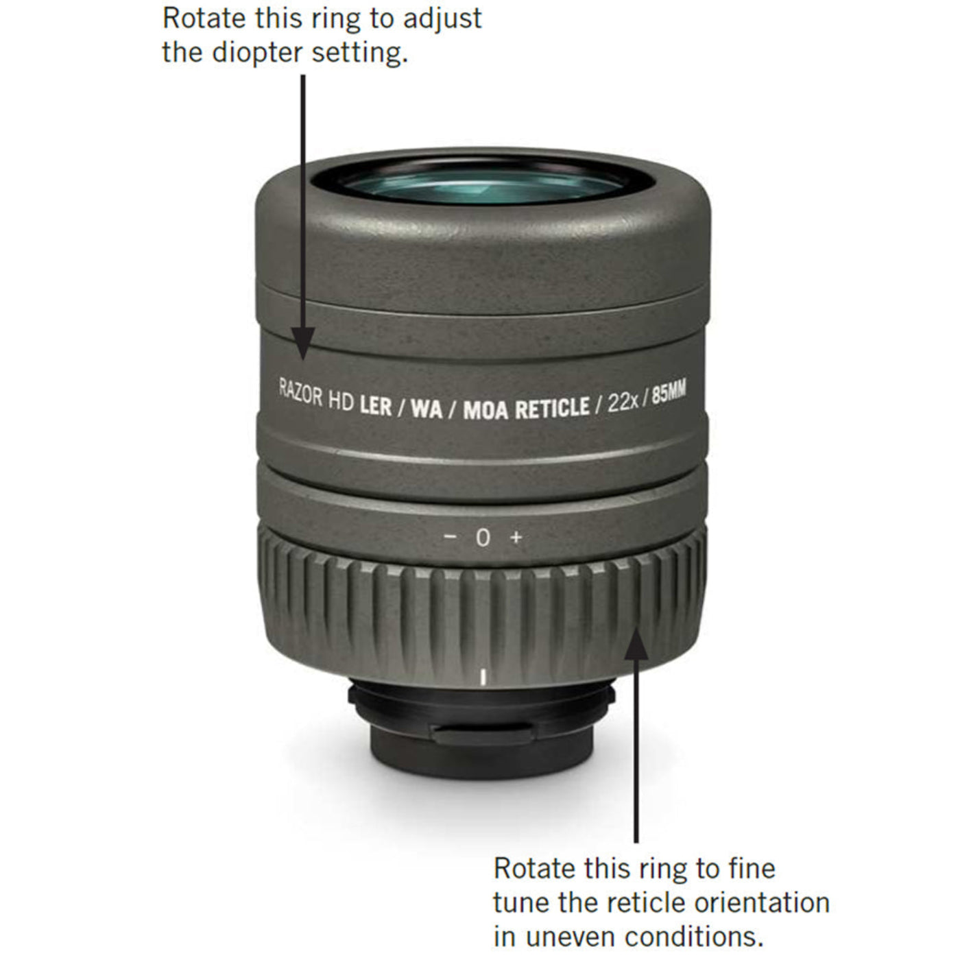 Vortex Optics RS-85REA Razor HD Reticle Eyepiece Ranging (MOA) Reticle - RS-85REA