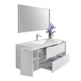 Ancerre Gwyneth Bathroom Vanity with Solid Surface Top Cabinet Set Collection - Backyard Provider