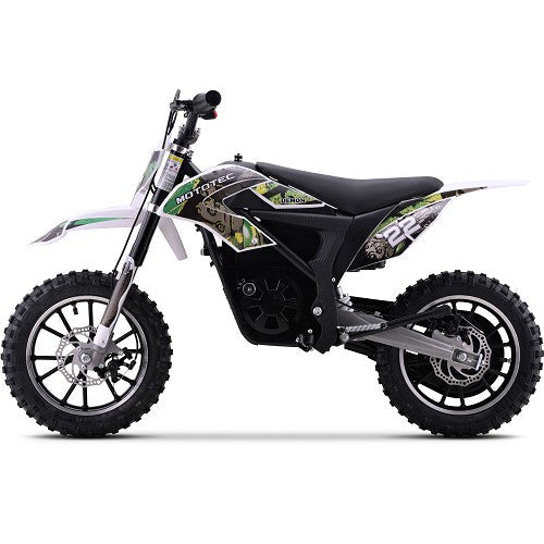 MotoTec 36v 790w Demon Electric Dirt Bike Lithium Green