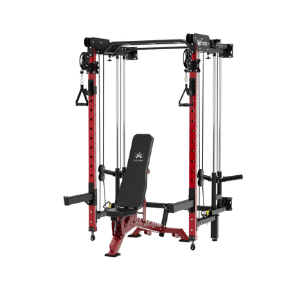 MAJOR FITNESS All-In-One Home Gym Folding Power Rack Lightning F35 - F35BL