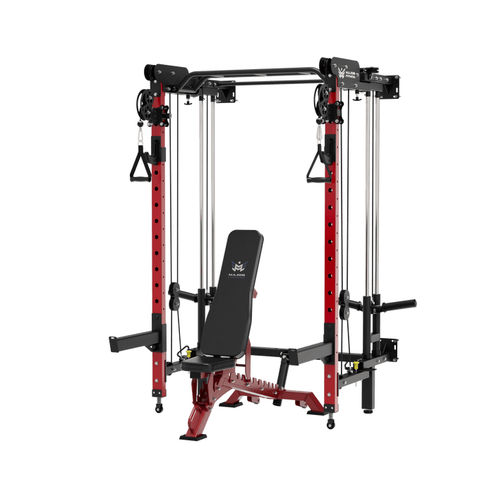 MAJOR FITNESS All-In-One Home Gym Folding Power Rack Lightning F35 - F35BL