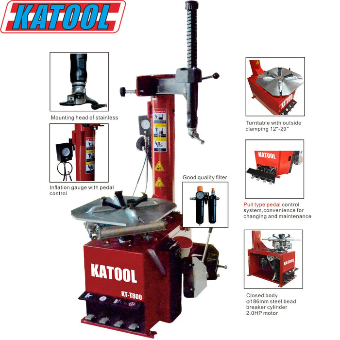 Katool Wheel Clamp Tire Changer Machine - KT-T800
