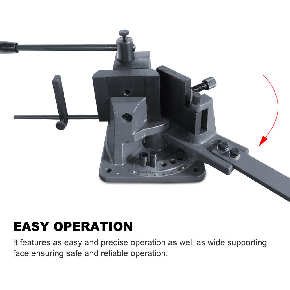 KAKA Industrial UB-100 Heavy-Duty Metal Bender, High Precision Hot and Cold Strip Steel, Flat Steel, Round Steel Metal Bender