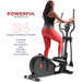 Sunny Health & Fitness Premium Elliptical Exercise Machine Smart Trainer