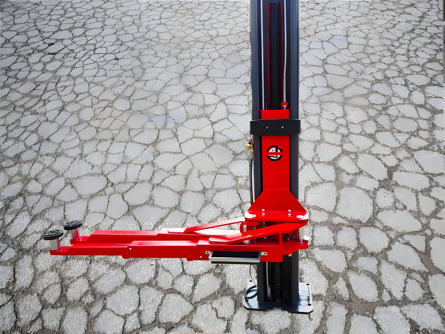Katool Two Post Asymmetrical Vehicle Lift 11,000lbs Single Point Lock Release - KT-AS110D