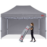 Mastercanopy Commercial Series- 10x10/10x15/10x20 Pop-up Canopy Tent with Sidewalls - B07XFM1KMJ