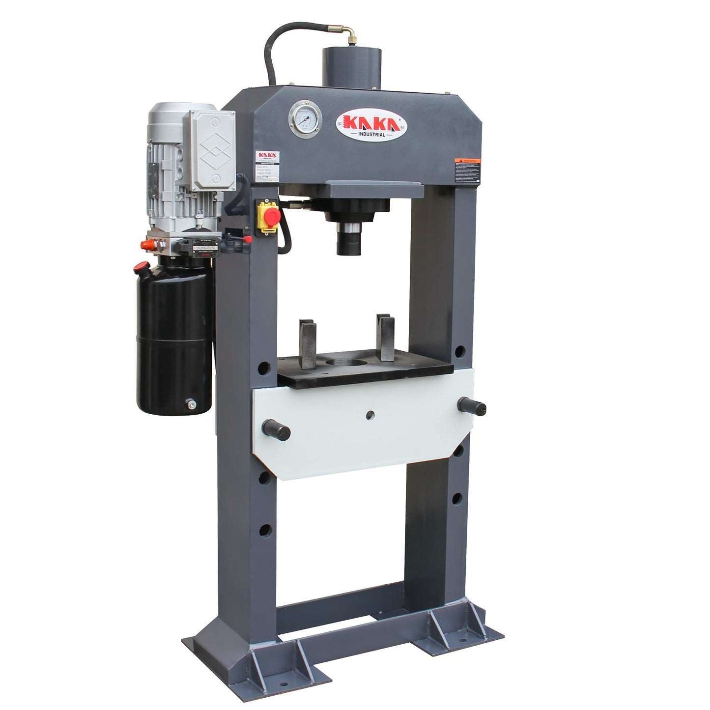 KAKA INDUSTRIAL HP-25 Electric Hydraulic Press，Hydraulic Electric Pump, H-Frame Shop Press with Gear pump,25 ton Frame Capacity,9.8 in Stroke 220V Single phase - 182124V220V240
