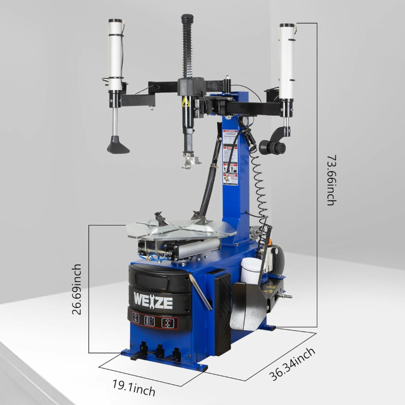 WEIZE New Tire Changer with Robo-Arm & Robo-Roller Tool, Electric Motor and 2 Helper Arms - PLA-1009+PLA-1006