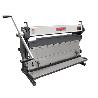KAKA Industrial Sheet Metal Brake, 30 inch Shear and Slip Roll Combo 3-in-1 | 20-Gauge Capacity Heavy Duty Bending Machine with Back Gauge and Segment Fingers for Metal Fabrication - 171003
