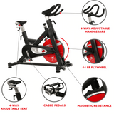 Sunny Health & Fitness Evolution Pro Magnetic Belt Drive Indoor Cycling Bike