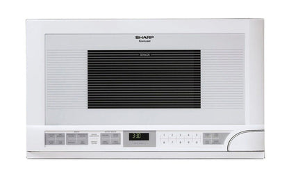 SHARP R1211TY 1.5 cu. ft. 1100W White Sharp Over-the-Counter Carousel Microwave Oven - R1211TY-KT