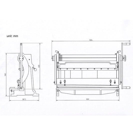 KAKA Industrial Sheet Metal Brake, 30 inch Shear and Slip Roll Combo 3-in-1 | 20-Gauge Capacity Heavy Duty Bending Machine with Back Gauge and Segment Fingers for Metal Fabrication - 171003