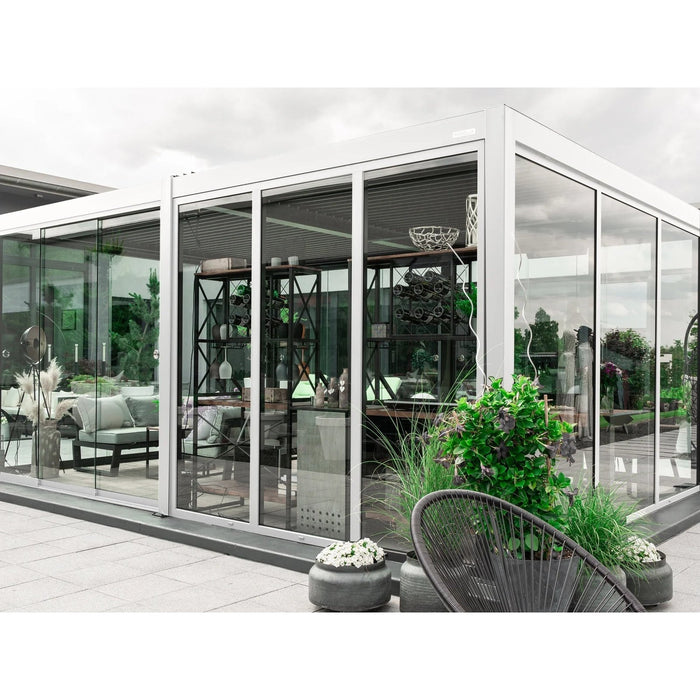 PERGOLUX S2 Clear Tempered Glass Wall Panel for Pergola