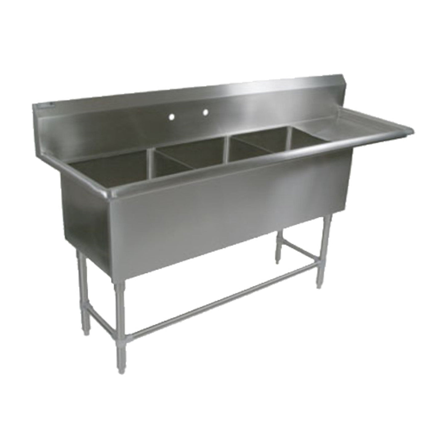 John Boos 3PB1824-1D18R 3-Compartment Pro-Bowl Sink - JB3PB18241D18R
