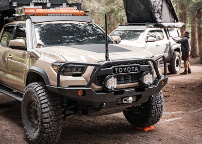 Backwoods Adventure Hi-Lite Overland Toyota Tacoma Front Bumper 3rd Gen (2016-2023) [Bull Bar] - BWTY3T-103FGBBB