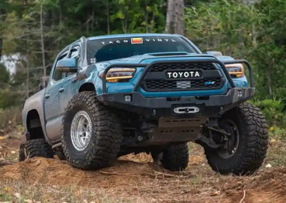 Backwoods Adventure Hi-Lite Overland Toyota Tacoma Front Bumper 3rd Gen (2016-2023) [Bull Bar] - BWTY3T-103FGBBB