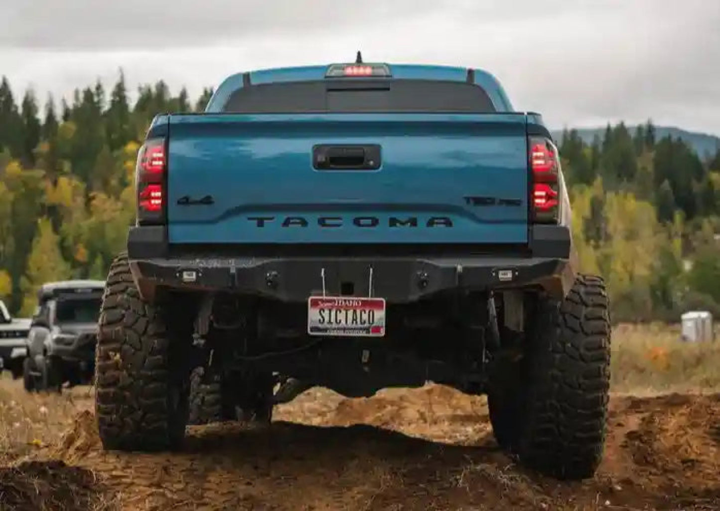 Backwoods Adventure Hi-Lite Overland Toyota Tacoma Rear Bumper 3rd Gen (2016-2023) - BWTY3T-209035B