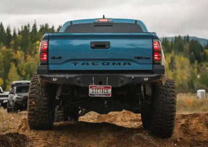 Backwoods Adventure Hi-Lite Overland Toyota Tacoma Rear Bumper 3rd Gen (2016-2023) - BWTY3T-209035B