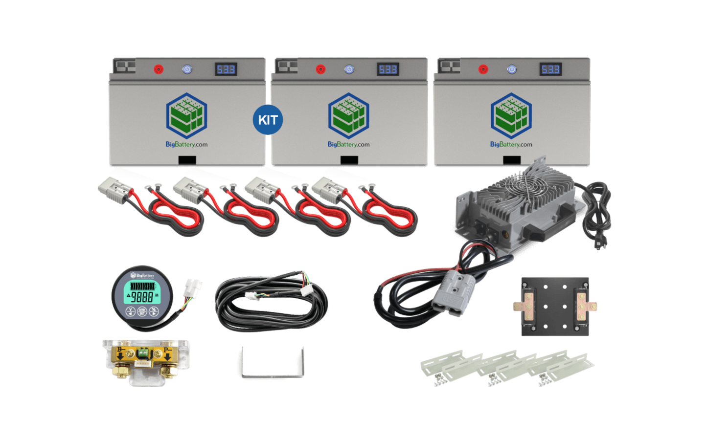 Big Battery 48V 3X FALCON ELITE KIT – LiFePO4 – 183Ah – 9.18kWh - K0890