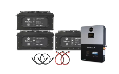 Big Battery 48V 3X HUSKY 2 KIT – EG4 6K OFF-GRID INVERTER - K0706