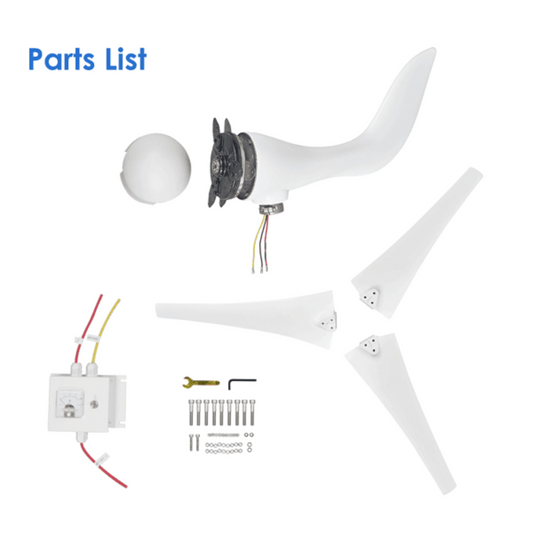 Automaxx Windmill 400W Home & Land Wind Turbine Generator Bundle Set - DB0400ABBB