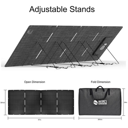 Nature's Generator 400W Folding Solar Panel - NG400FPNL