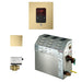 Mr Steam 9kW Steam Bath Generator Package - Square - Satin Brass - 400C1ATSQSB