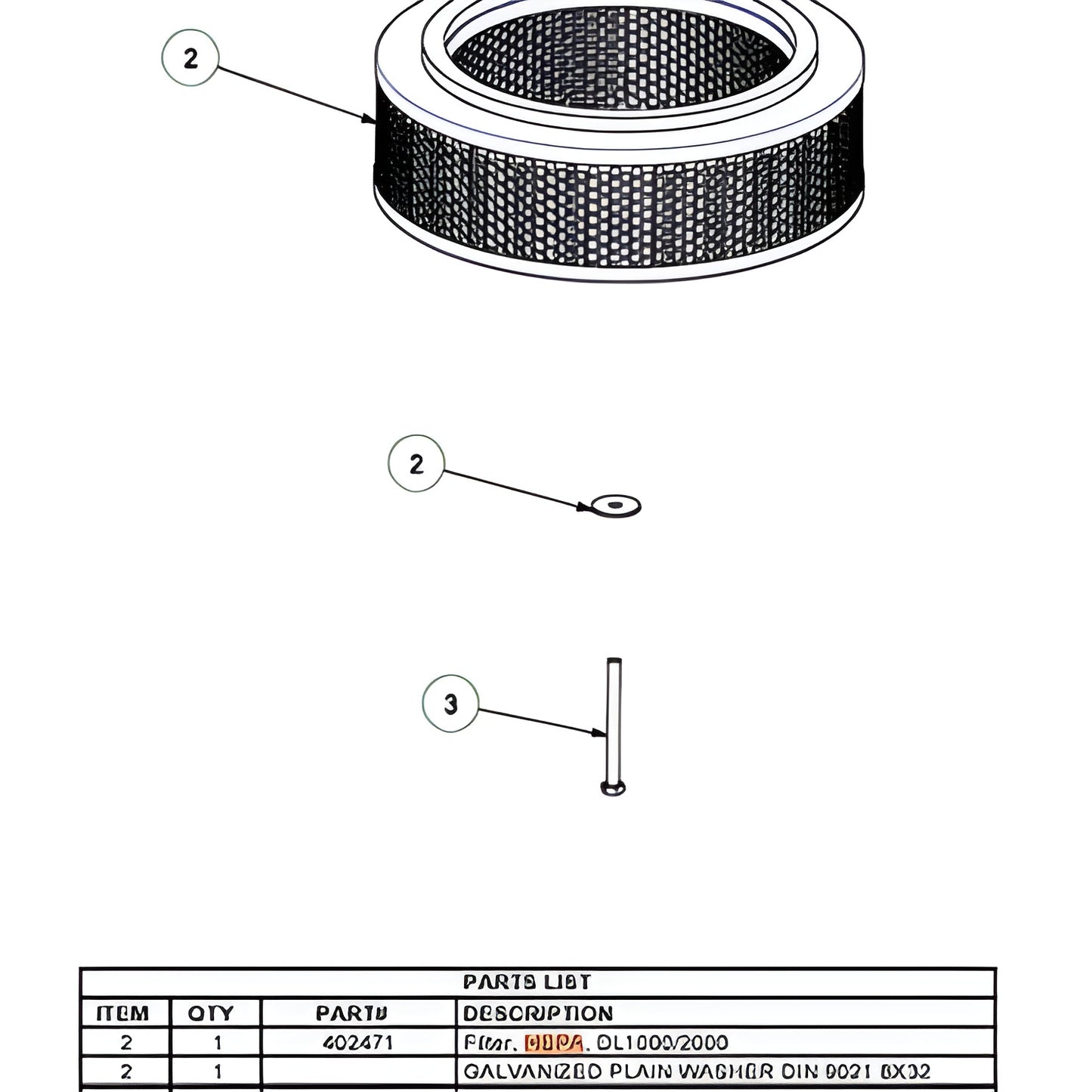 National Equipment HEPA Filter - 402471