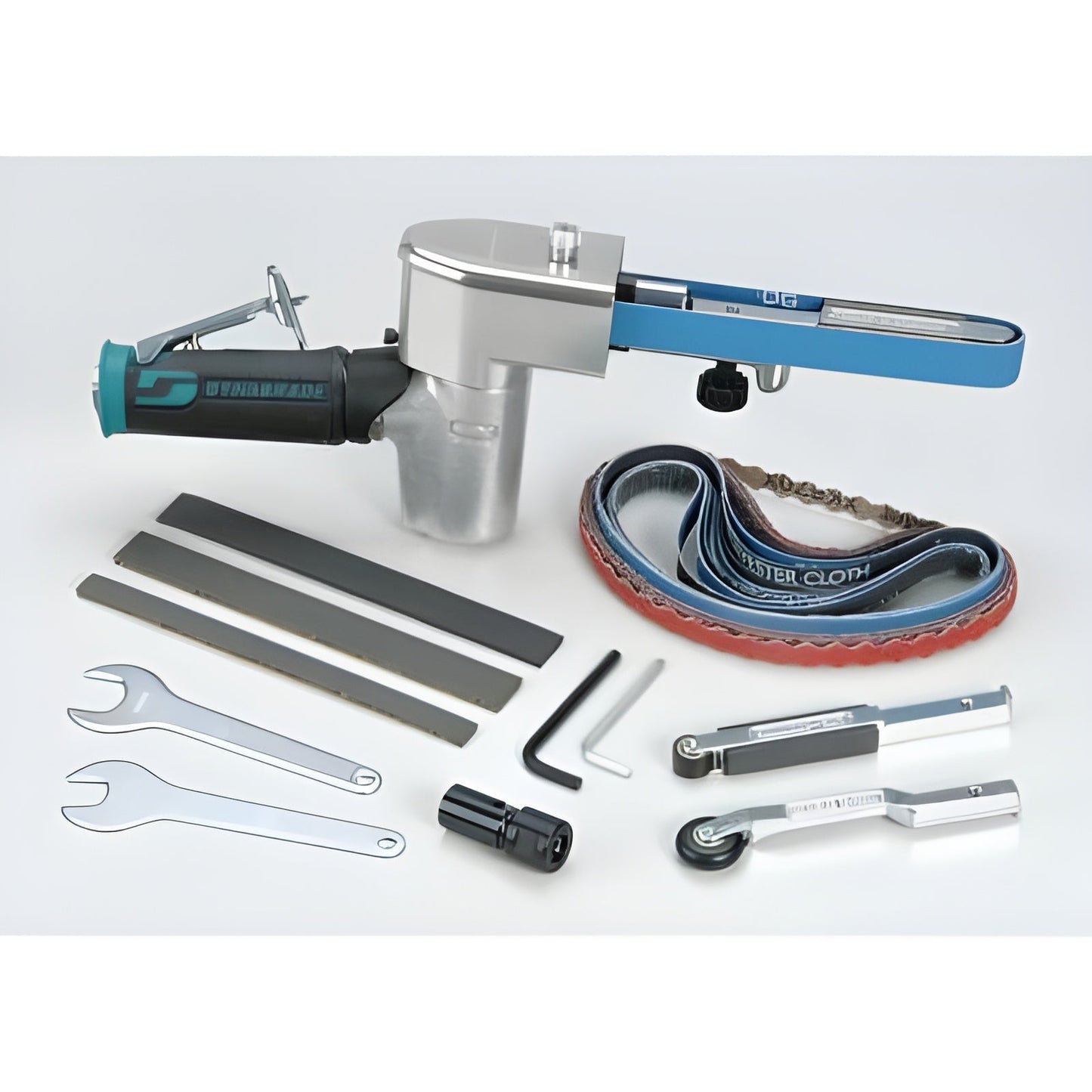 DYNABRADE Dynafile II Abrasive Belt Tool Versatility Kit, Metric Collet - 40324